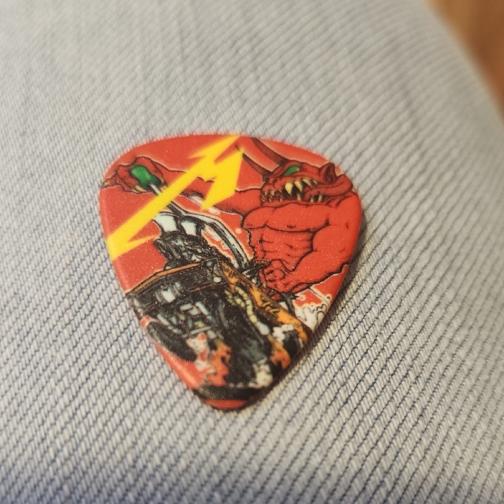 Metallica Red FULL SPEED OR NOTHING guitar Pick World Tour Collectible 2025